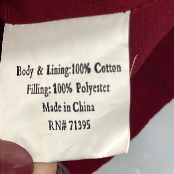 RED Velvet DYLAN STOCKING GOLD stitch embroidered Christmas COTTON lined thick - Picture 9 of 11